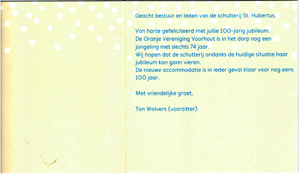 OVV felicitatie